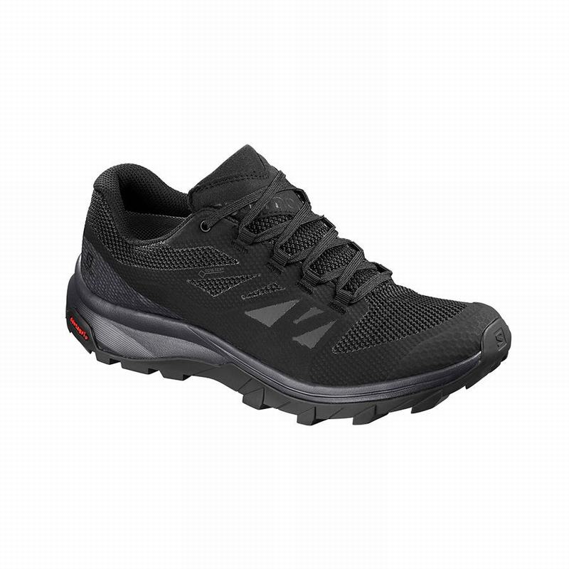 Salomon OUTLINE GORE-TEX Zapatillas Trekking Mujer - Negras - Colombia (72850-FDYZ)